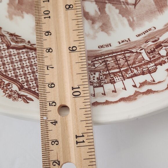 Fair Winds The Friendship of Salem Dinner Plate Alfred Meakin Staffordshire 2 Pc - Picture 6 of 8